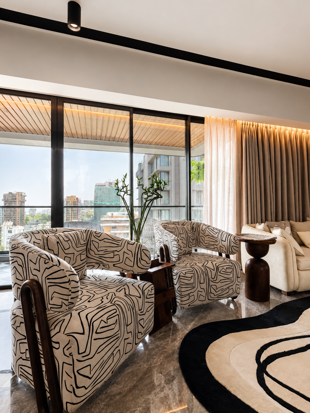 Modern Living Room With