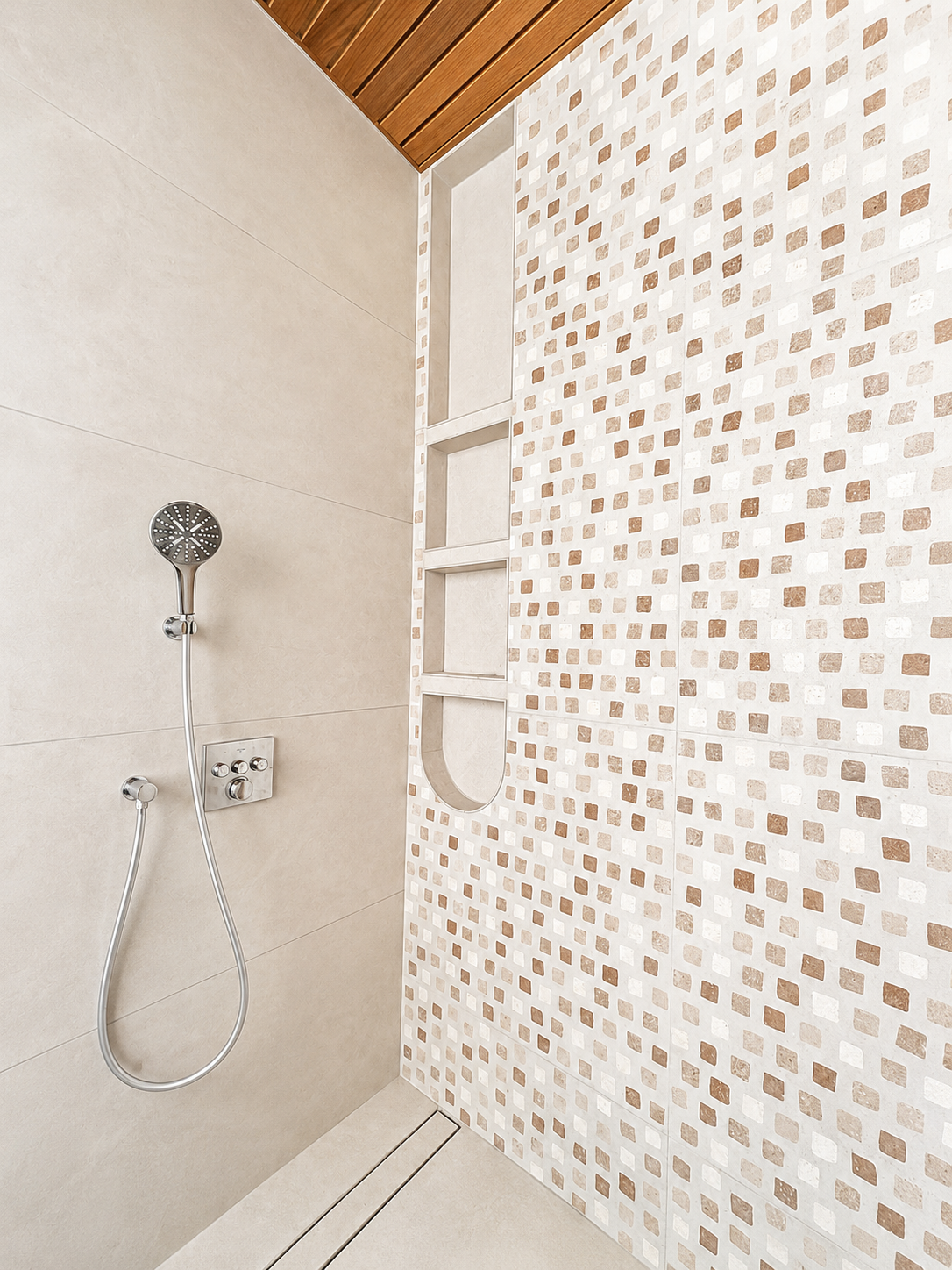 Modern Minimalist Shower With